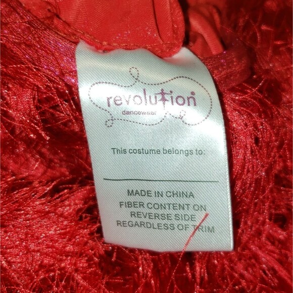 Jazz, Tap, Musical Theatre, Revolution Dance Costume, Red Medium Child - Picture 6 of 10